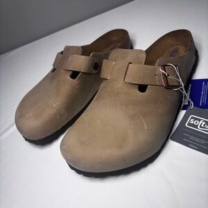 Birkenstock New w Box Boston Tobacco Brown Oiled Soft Footbed Reg Select Size 41